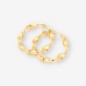 Pendientes aro rizados oro 18kt