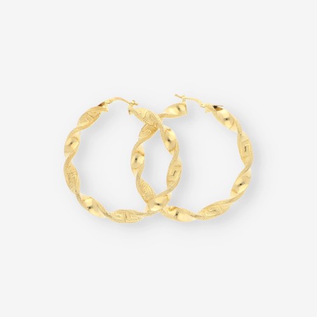 Pendientes aro oro Graziella