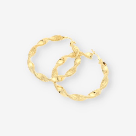Pendientes aro Graziella oro 18kt
