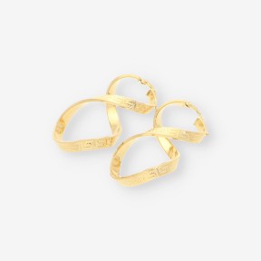 Pendientes aro infinito oro 18kt