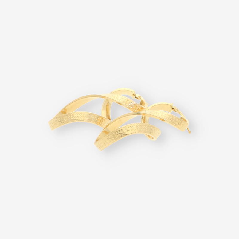 Pendientes aro infinito oro