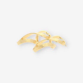 Pendientes aro infinito oro