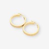Pendientes aro oro dibujo Versace