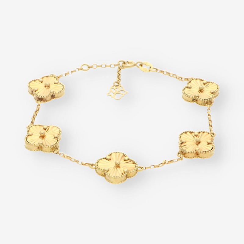 Pulsera Trebol oro 18kt