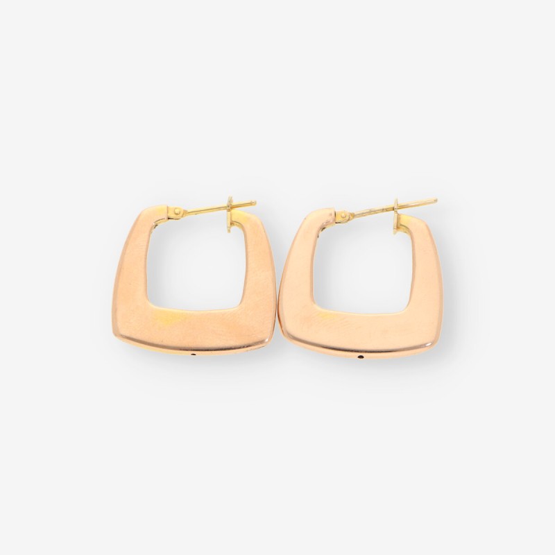 Pendientes aro en oro 18kt