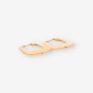 Pendientes aro en oro 18kt
