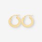Pendientes aro plano en oro 18kt