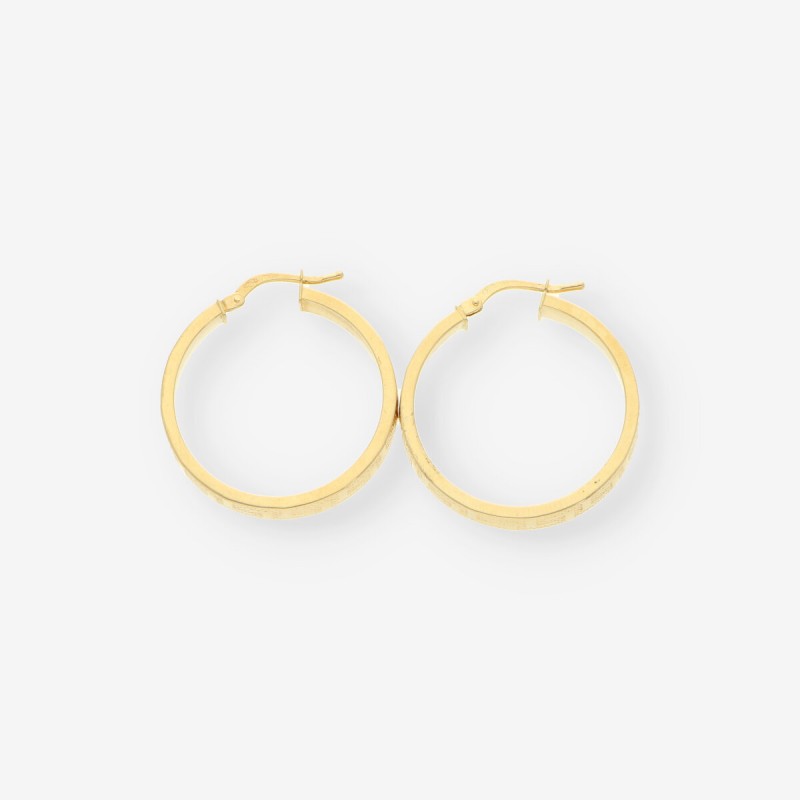 Pendientes aro en oro 18kt