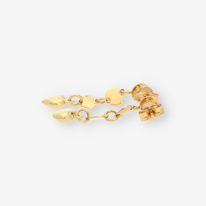 Pendientes oro corazÃ³n