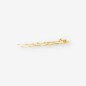 Pendientes largos con bolitas oro 18kt