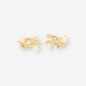 Pendientes oro 18kt con perla y circonitas
