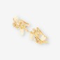 Pendientes oro 18kt con perla y circonitas