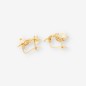 Pendientes oro 18kt con perla y circonitas