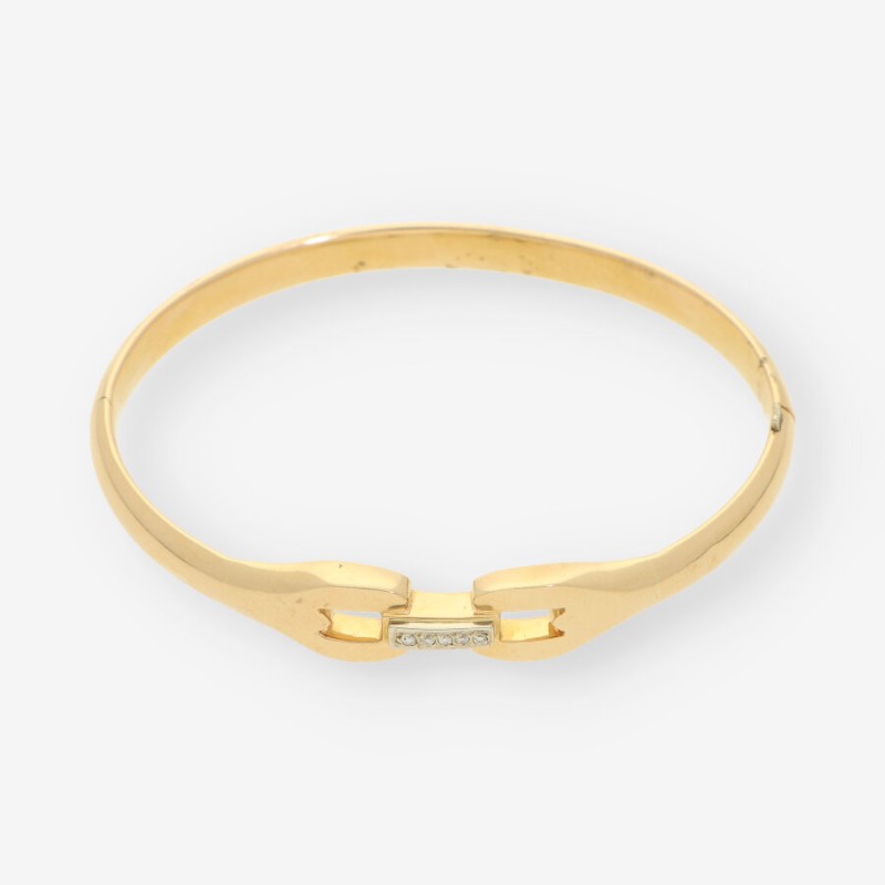 Esclava oro 18kt y brillantes