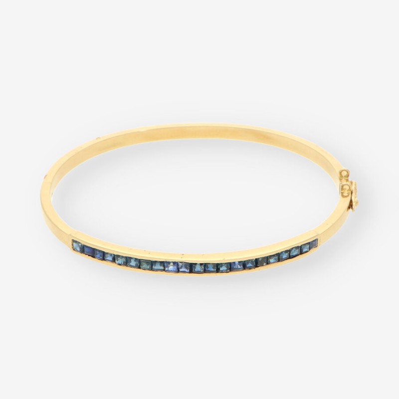 Esclava zafiros y oro 18kt