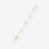 Pulsera delfines oro blanco y amarillo