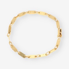 Pulsera plaquitas oro 18kt