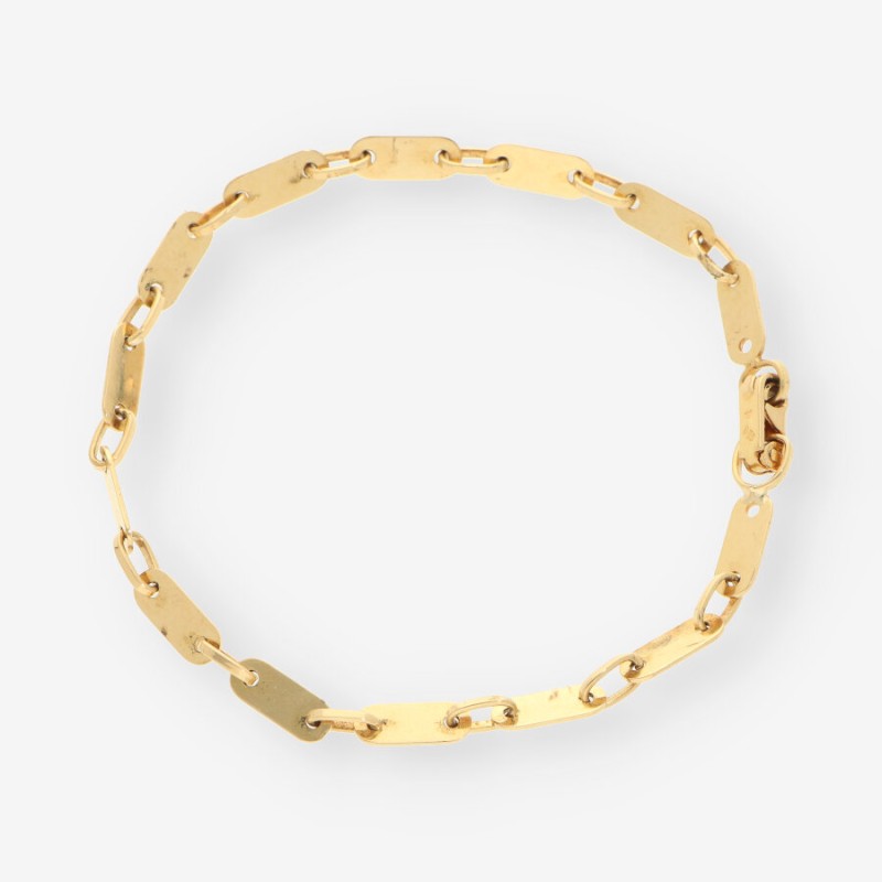 Pulsera plaquitas oro