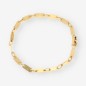 Pulsera plaquitas oro 18kt
