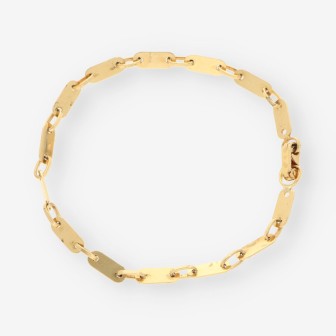 Pulsera plaquitas oro