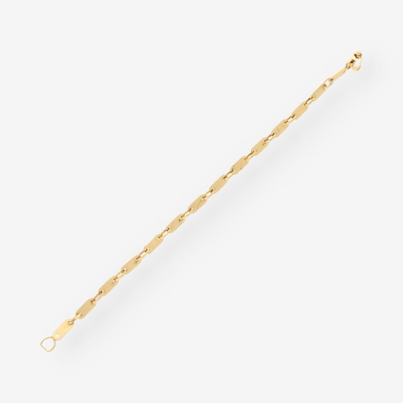 Pulsera plaquitas oro