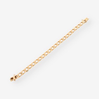Pulsera oro barbada