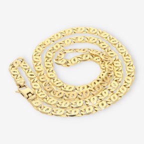 Cadena plana oro 18kt 60cm