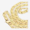 Cadena plana oro