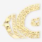 Cadena plana oro 18kt 61cm