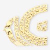 Cadena plana oro