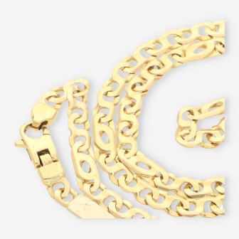 Cadena plana oro