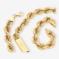 Cadena cordón con dibujo greca oro 18kt 51cm