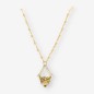 Gargantilla leopardo brillantes y oro 18kt 53.5cm
