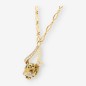 Gargantilla leopardo brillantes y oro 18kt 53.5cm