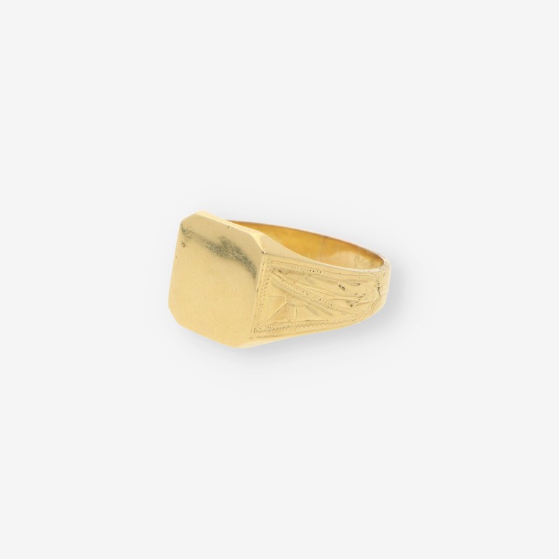 Anillo sello oro