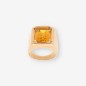 Anillo piedra naranja y oro 18kt