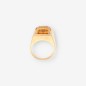 Anillo piedra naranja y oro 18kt