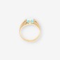Anillo piedra azul y oro 18kt