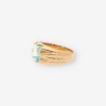 Anillo piedra azul y oro