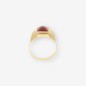 Anillo oro 18kt piedra roja