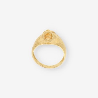 Anillo leÃ³n oro