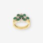 Anillo Esmeralda oro 18kt y brillantes