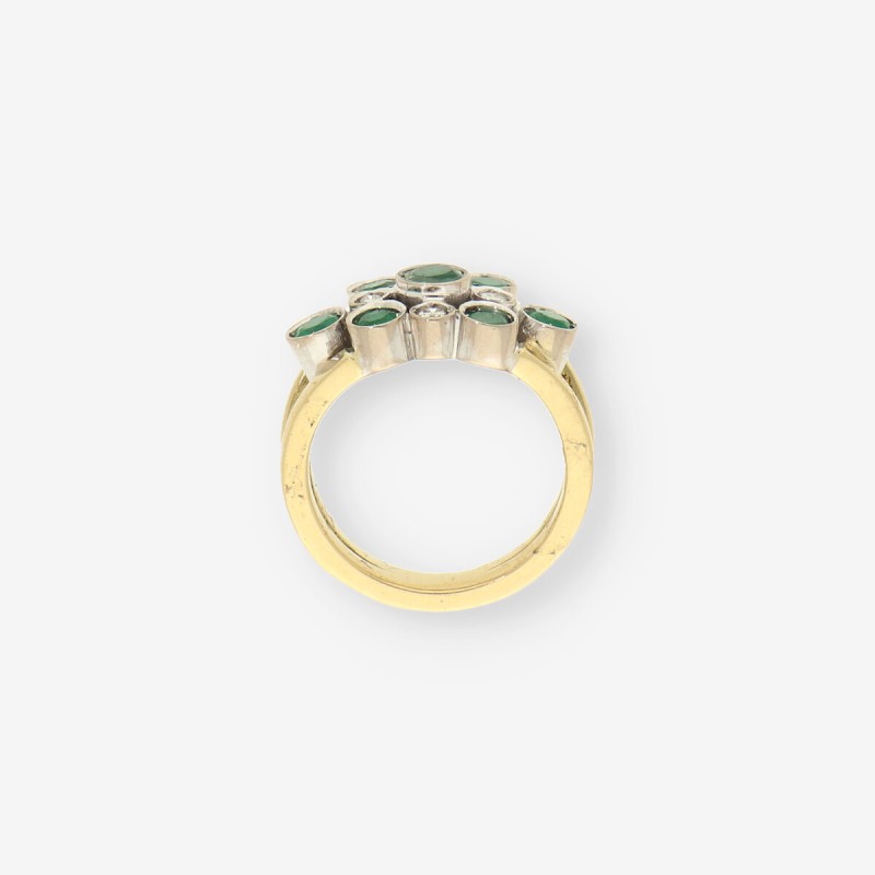Anillo Esmeralda oro y brillantes