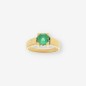 Anillo oro 18kt piedra verde
