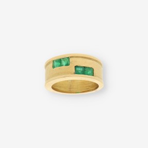 Anillo Esmeralda y oro