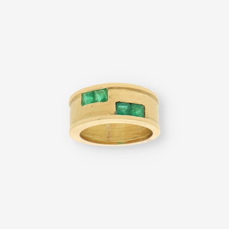 Anillo Esmeralda y oro
