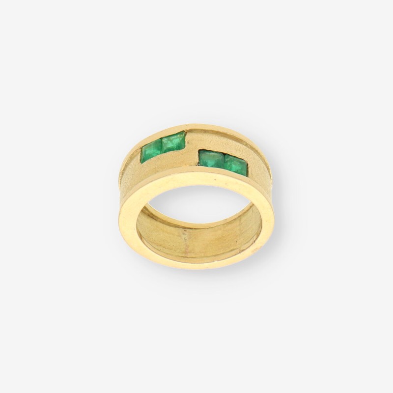 Anillo Esmeralda y oro