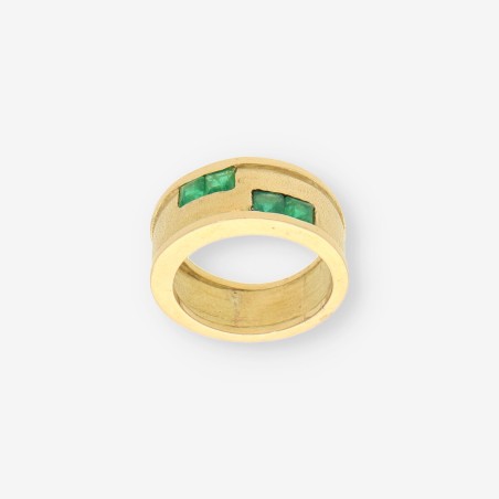Anillo Esmeralda y oro 18kt
