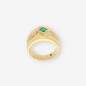 Anillo zafiro oro 18kt y brillantes