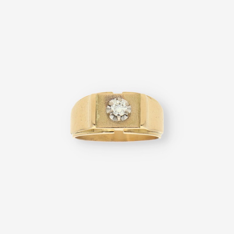 Anillo oro 18kt y brillante